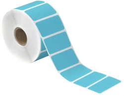 2" x 1" Blue Direct Thermal Labels