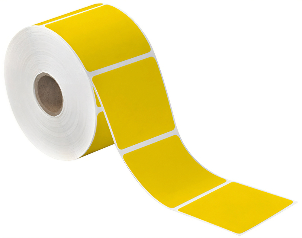 2x3 Yellow Thermal Transfer Labels