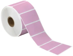 2.25" x 1.25" Pink Direct Thermal Labels