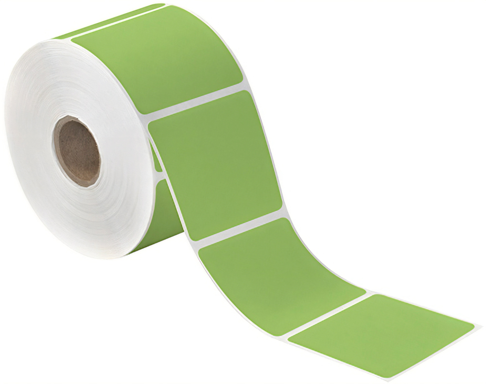 2.25x2 Green Direct Thermal Labels