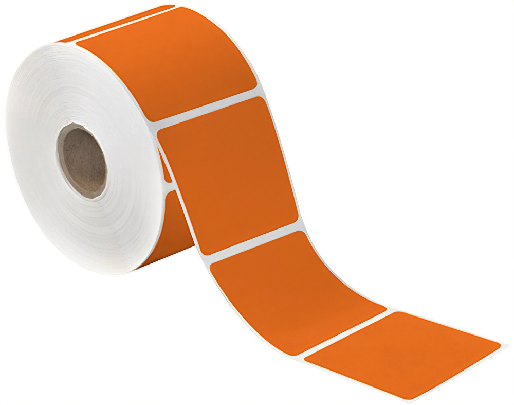 2.25x2 Orange Direct Thermal Labels