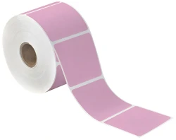 2.25" x 2" Pink Direct Thermal Labels