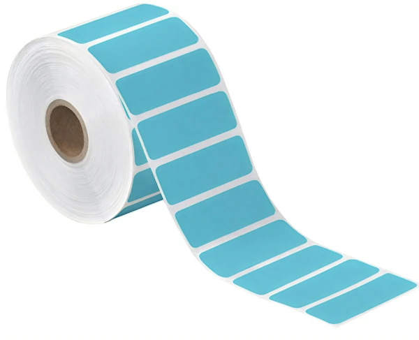 2.5 x 1 Blue Direct Thermal Labels 2.5x1 Blue Direct Thermal Labels