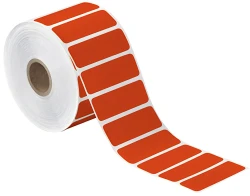 2.5" x 1" Red Direct Thermal Labels