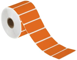 3" x 1" Orange Direct Thermal Labels