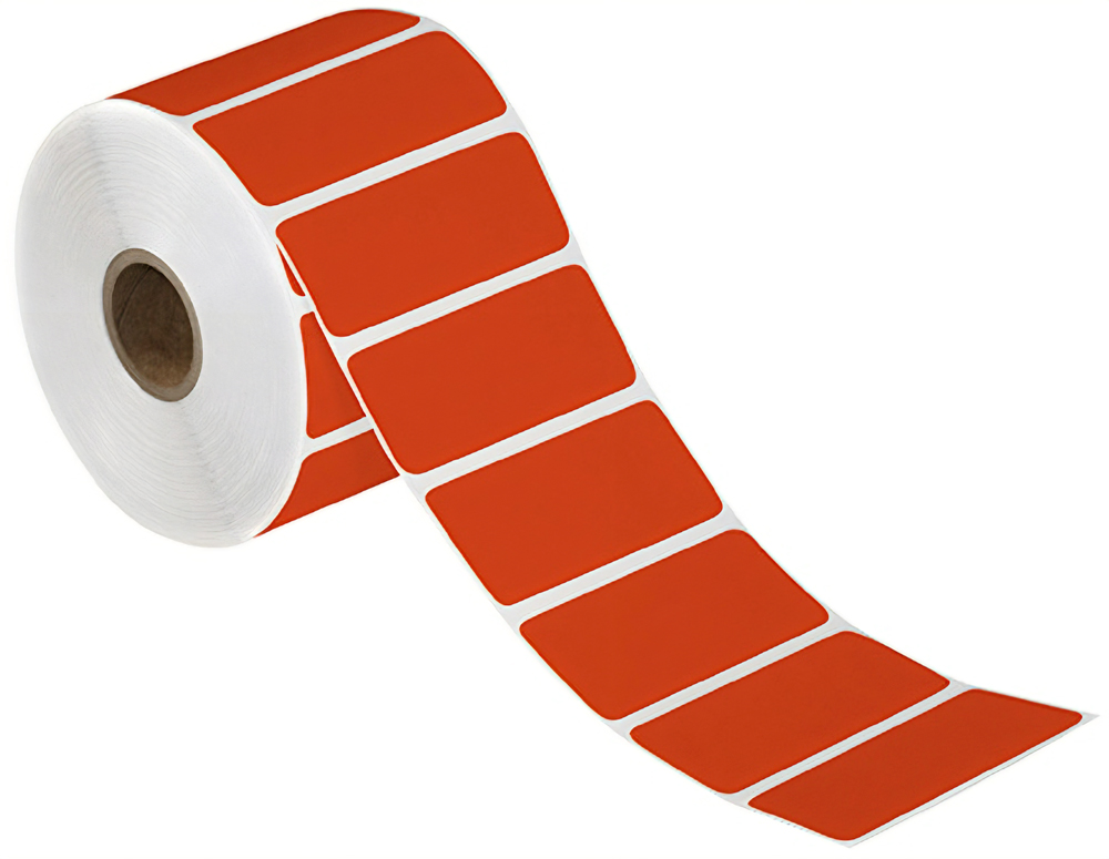 3x1 Red Direct Thermal Labels