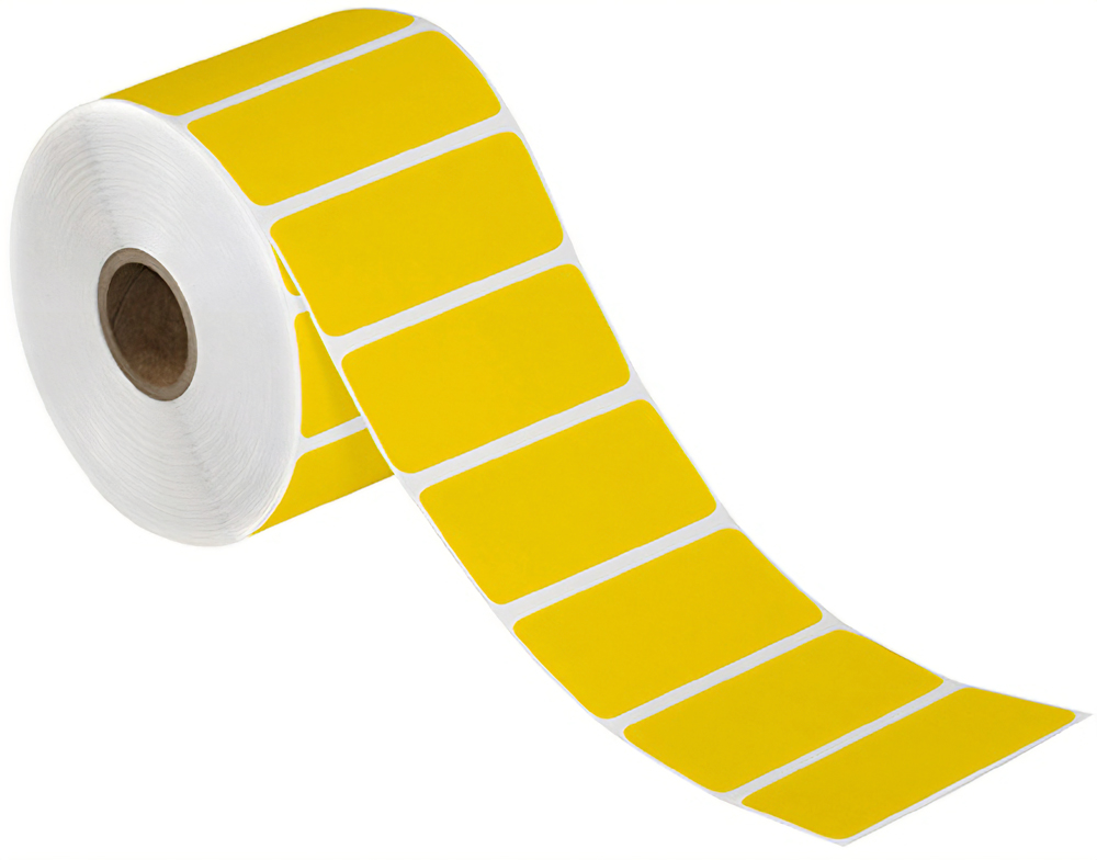 3x1 Yellow Direct Thermal Labels