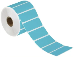3" x 2" Blue Direct Thermal Labels
