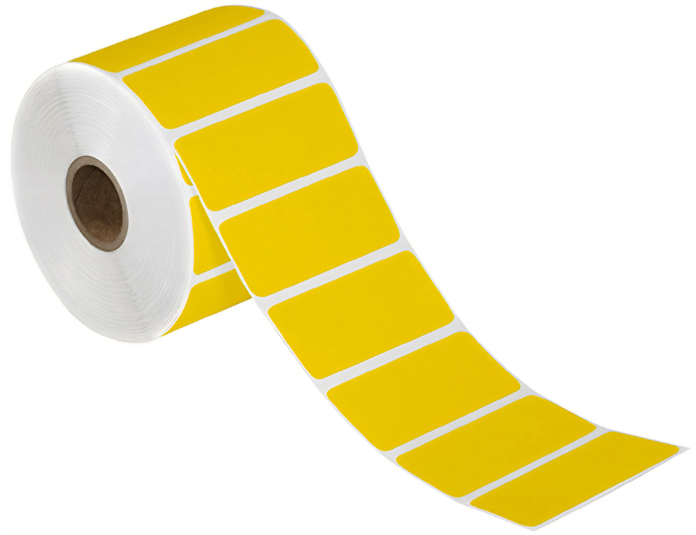 3x2 Yellow Direct Thermal Labels