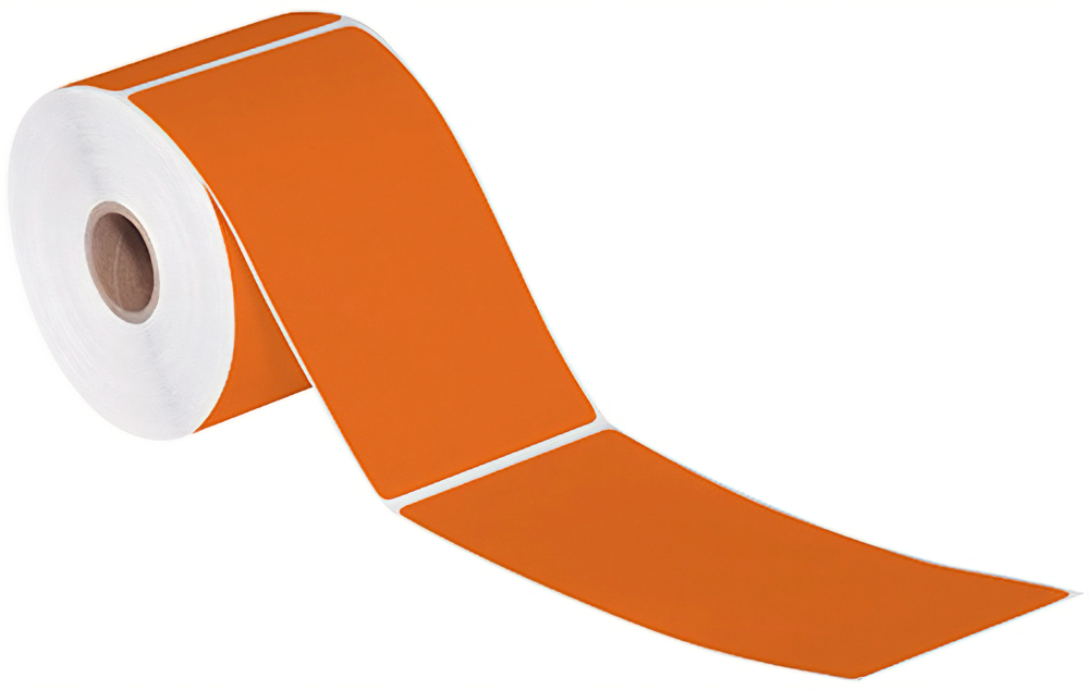3x5 Orange Direct Thermal Labels