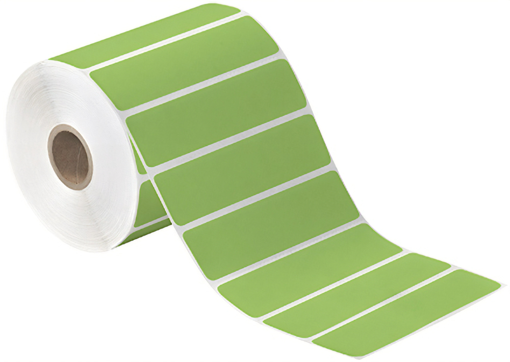 4x1 Green Direct Thermal Labels