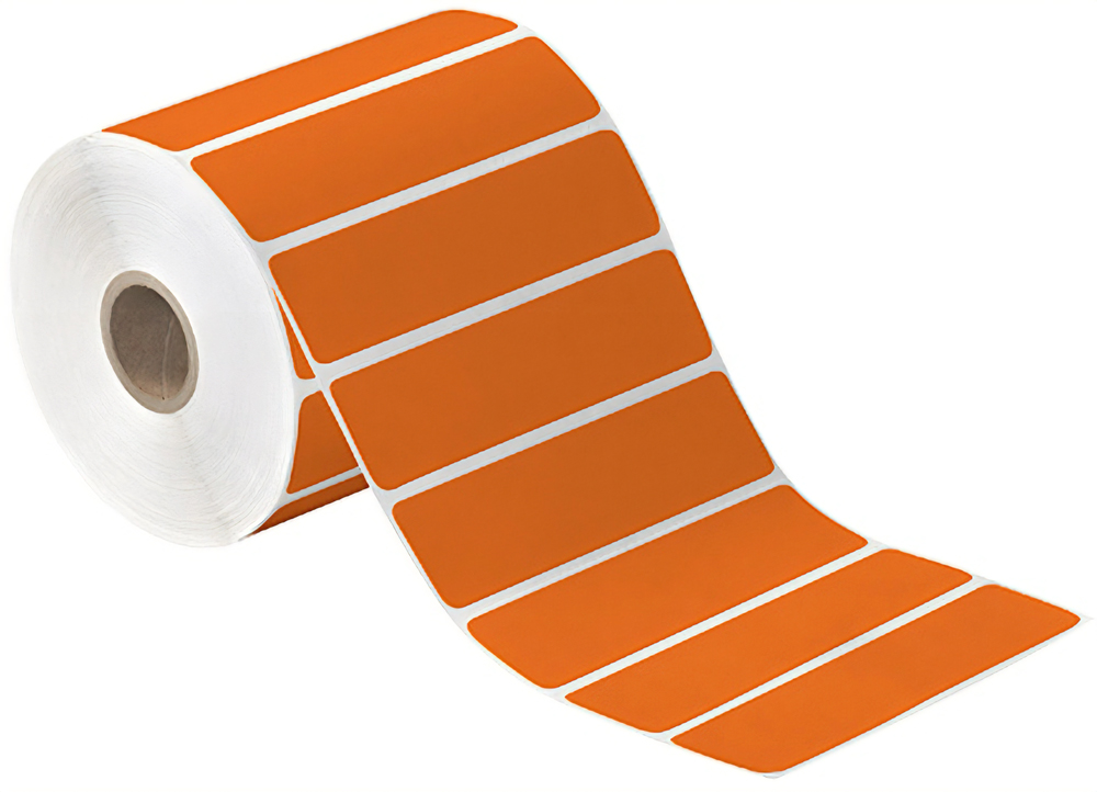 4x1 Orange Direct Thermal Labels