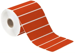 4" x 1" Red Direct Thermal Labels