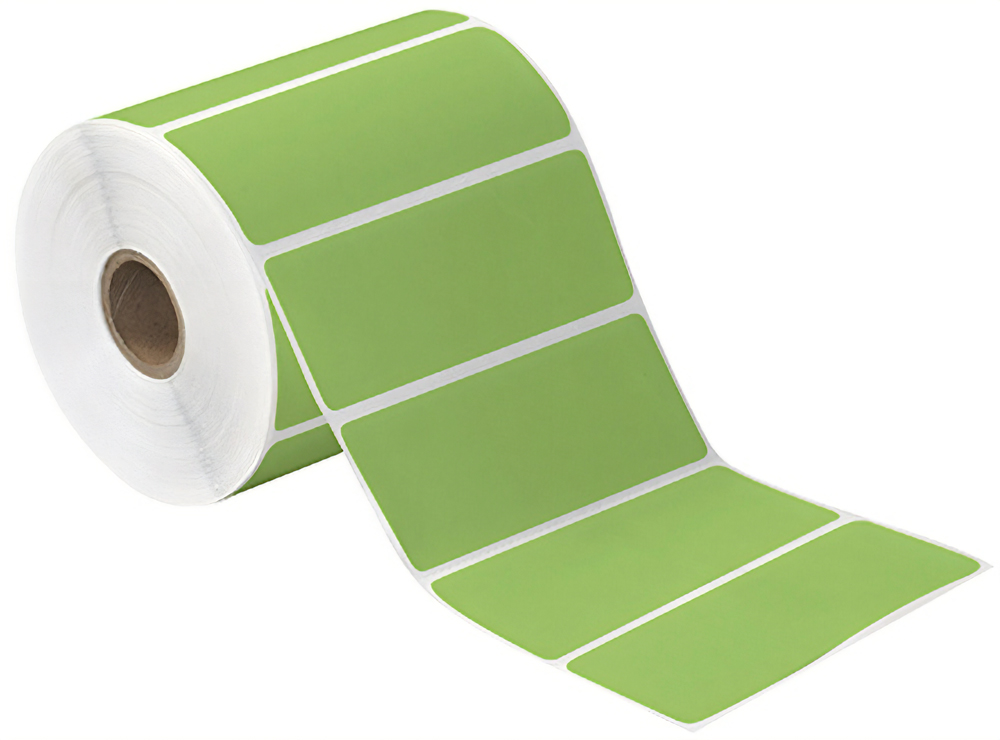 4x1.5 Green Direct Thermal Labels