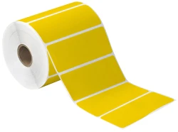4" x 1.5" Yellow Direct Thermal Labels