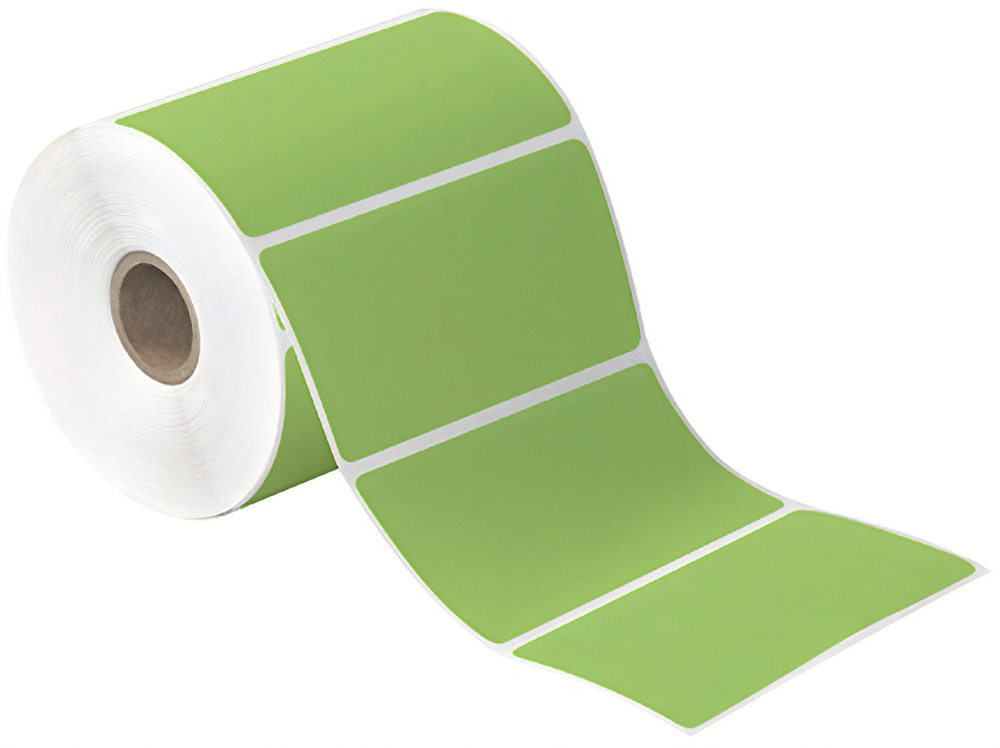 4x2 Green Direct Thermal Labels
