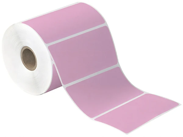 4 x 2 Pink Direct Thermal Labels 4x2 Pink Direct Thermal Labels