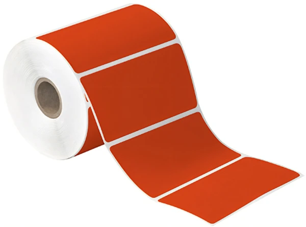 4 x 2 Red Direct Thermal Labels 4x2 Red Direct Thermal Labels