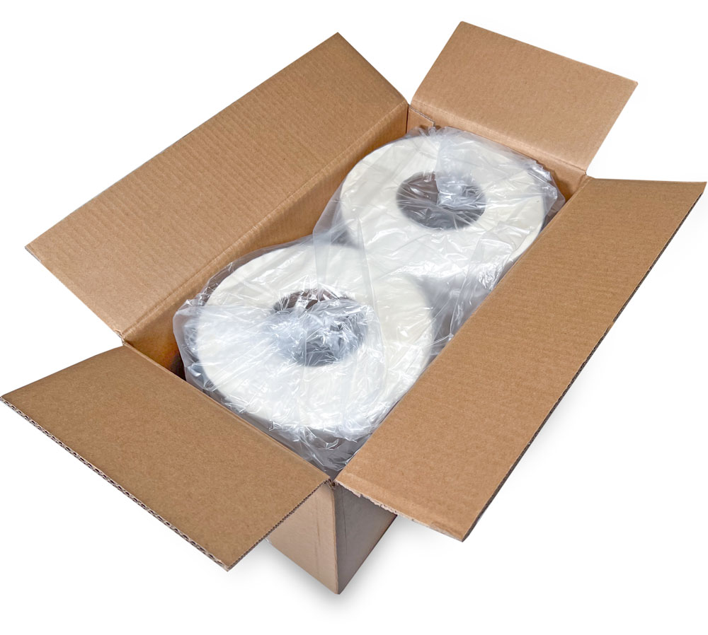 Case of 4 x 2 Thermal Transfer Labels - White