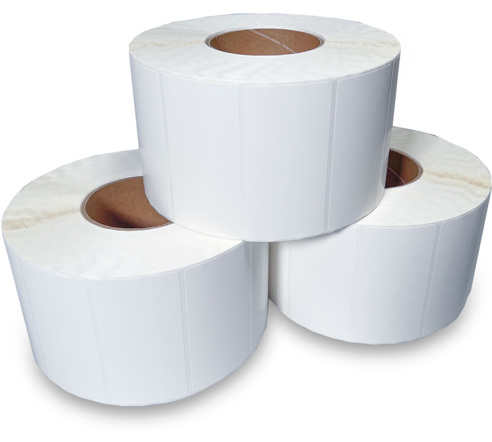 Rolls of 4 x 2 Thermal Transfer Labels - White