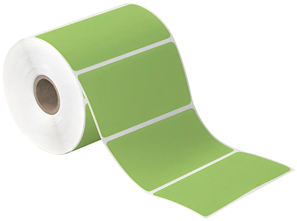 4x3 Green Direct Thermal Labels