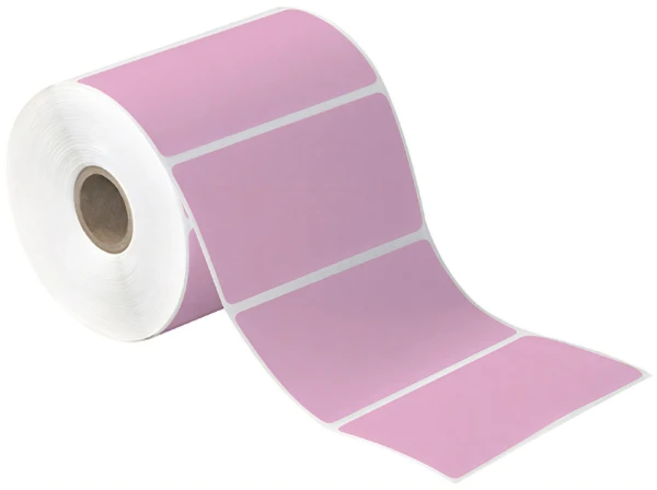 4 x 3 Pink Direct Thermal Labels 4x3 Pink Direct Thermal Labels