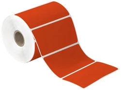 4" x 3" Red Direct Thermal Labels
