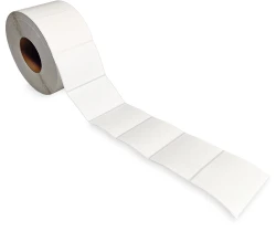 4" x 3" White Top Coated Direct Thermal Labels