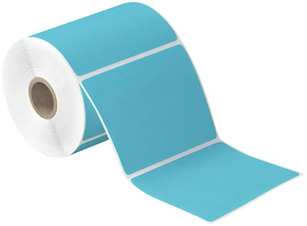 4 x 4 Blue Direct Thermal Labels 4x4 Blue Direct Thermal Labels