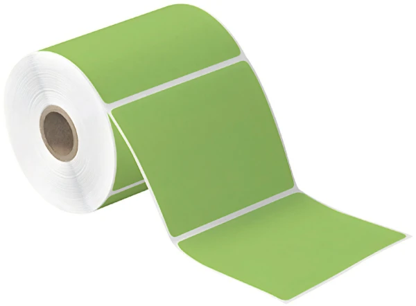 4 x 4 Green Direct Thermal Labels 4x4 Green Direct Thermal Labels