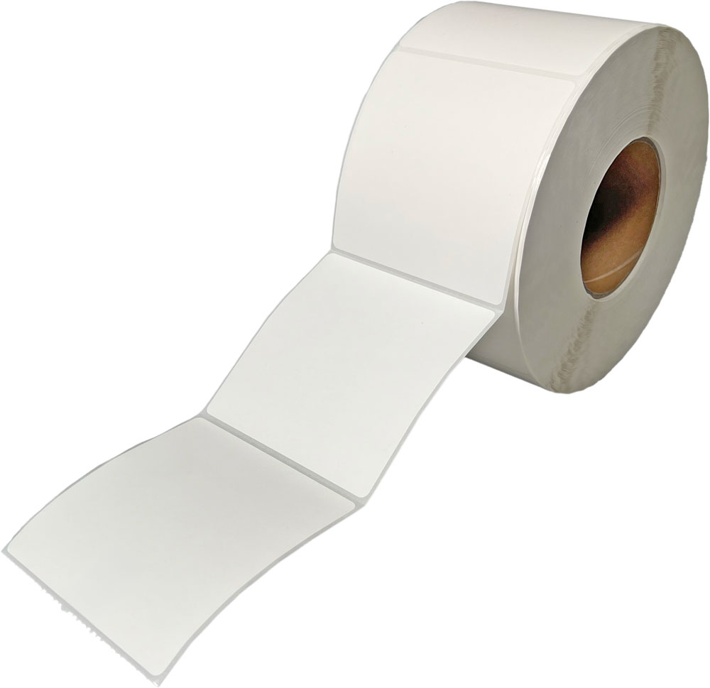 4 x 4 Thermal Transfer Labels - White