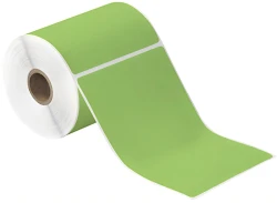 4" x 6" Green Direct Thermal Labels