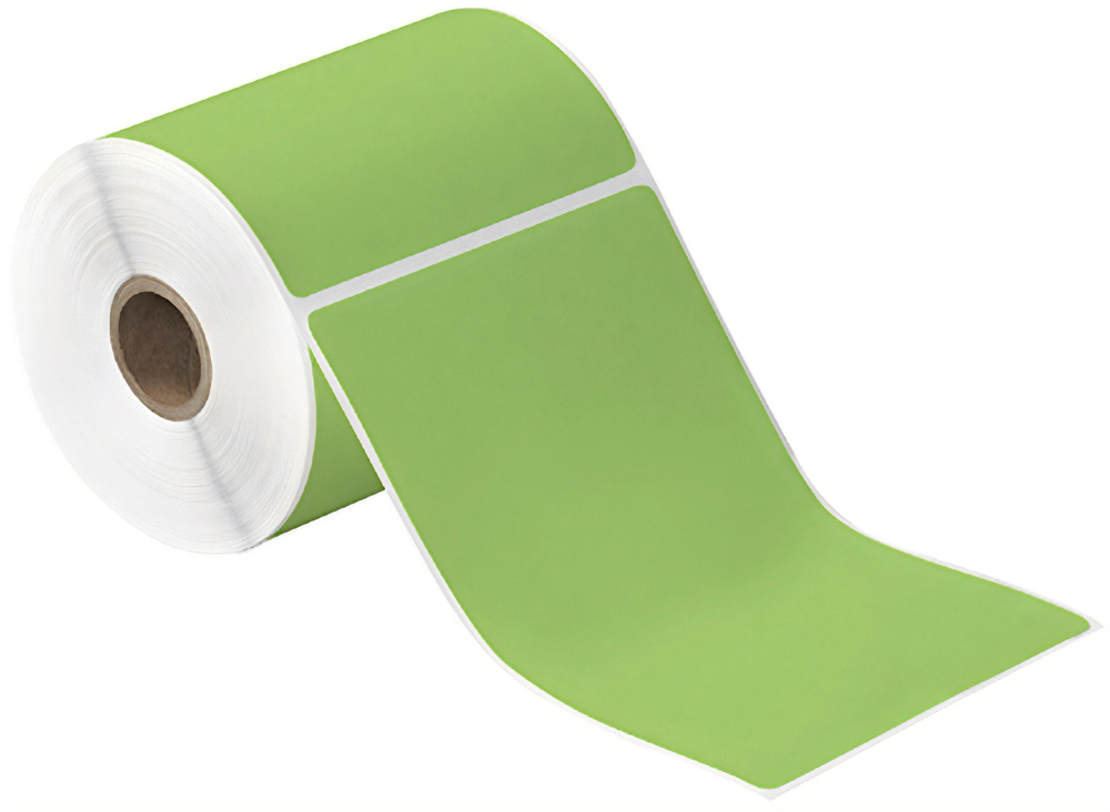 4x6 Green Thermal Transfer Labels