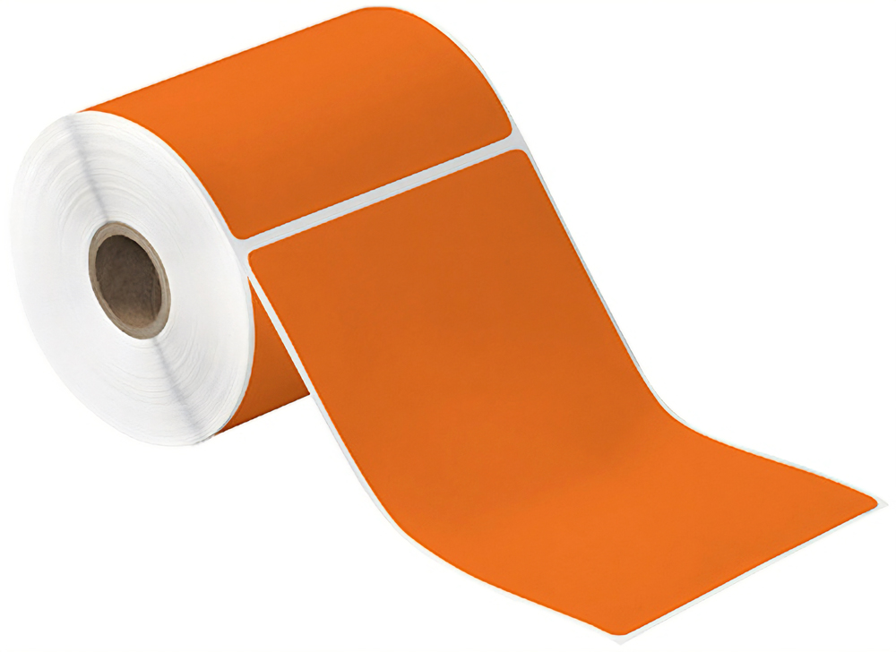 4x6 Orange Thermal Transfer Labels