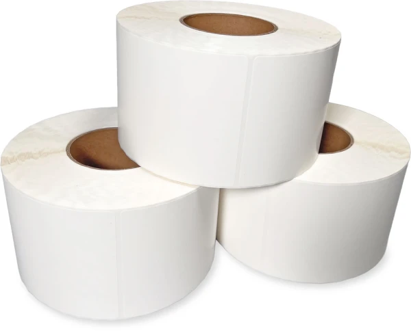 4 x 6 White Thermal Transfer Labels on Rolls Rolls of 4 x 6 Thermal Transfer Labels - White