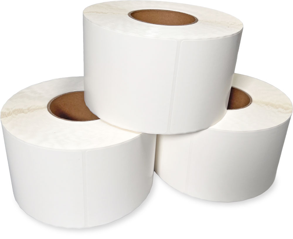 Rolls of 4 x 6 Thermal Transfer Labels - White