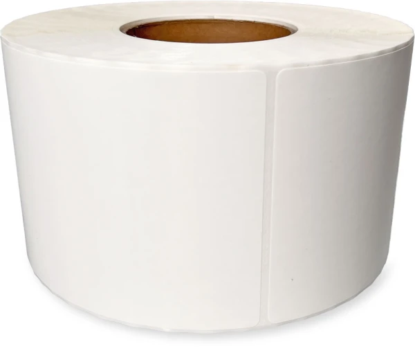 4 x 6 White Thermal Transfer Labels 4 x 6 Thermal Transfer Labels - White on its Side
