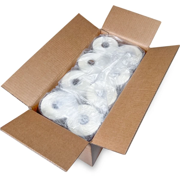Case of 4 x 6 Top Coated Direct Thermal Labels - White - 1 inch Core
