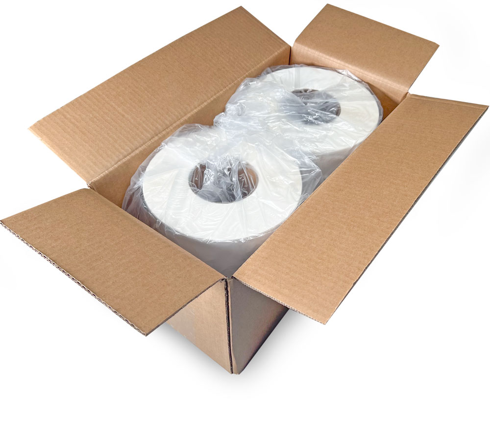 Case of 4 x 6 Top Coated Direct Thermal Labels - White