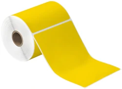 4" x 6" Yellow Direct Thermal Labels