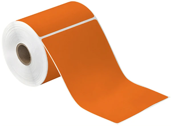 4 x 6.5 Orange Direct Thermal Labels 4x6.5 Orange Direct Thermal Labels