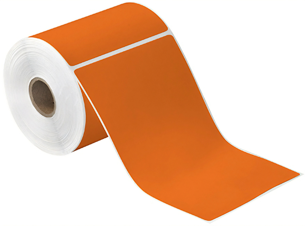 4x6.5 Orange Direct Thermal Labels
