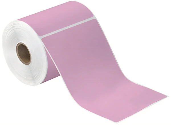 4 x 6.5 Pink Direct Thermal Labels 4x6.5 Pink Direct Thermal Labels