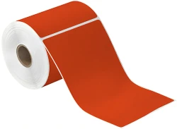 4" x 6.5" Red Direct Thermal Labels