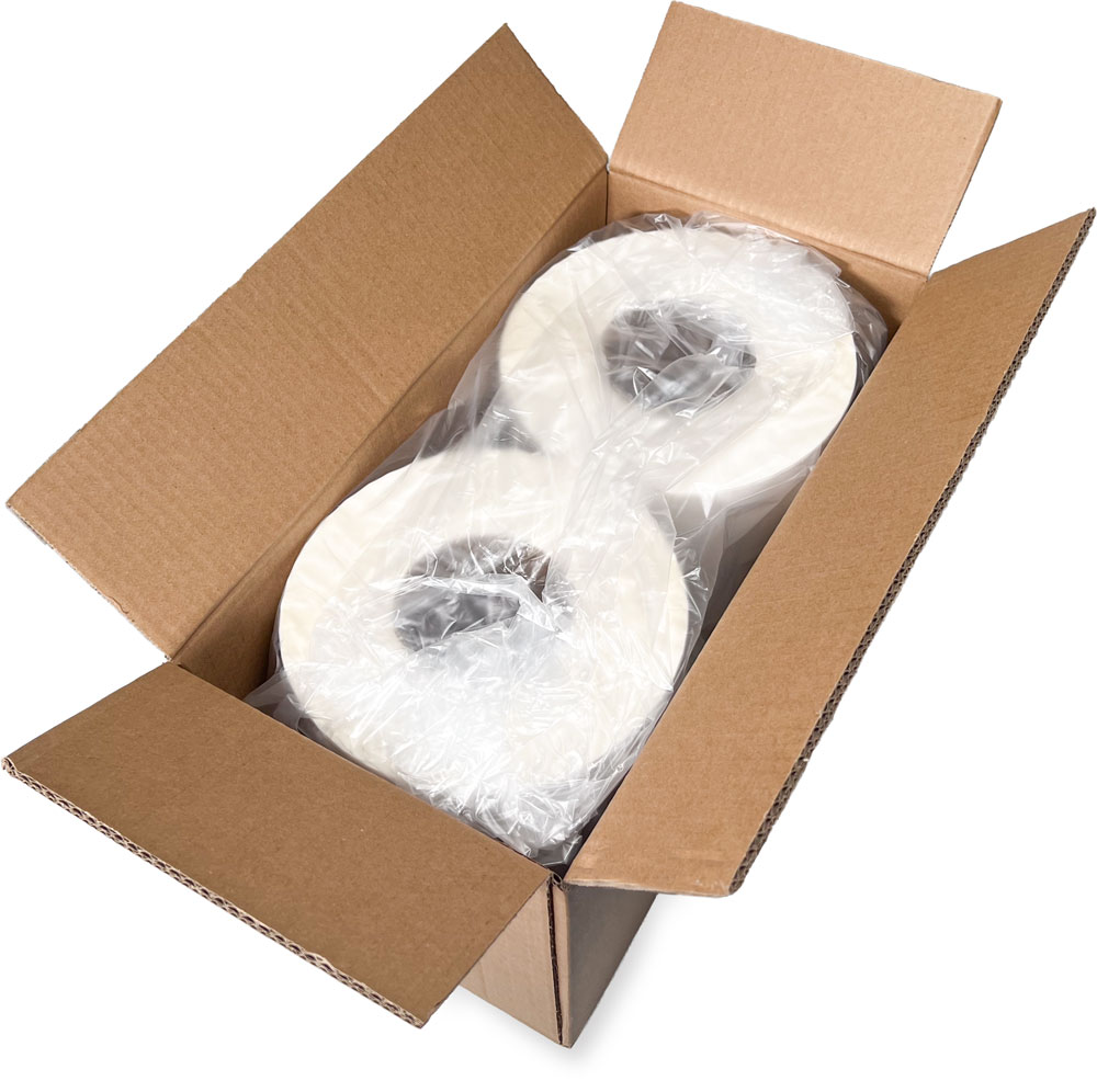 Case of 4 x 8 Thermal Transfer Labels - White