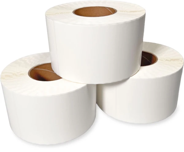 4 x 8 White Thermal Transfer Labels on Rolls Rolls of 4 x 8 Thermal Transfer Labels - White