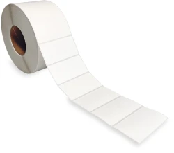 4" x 2" White Top Coated Direct Thermal Labels