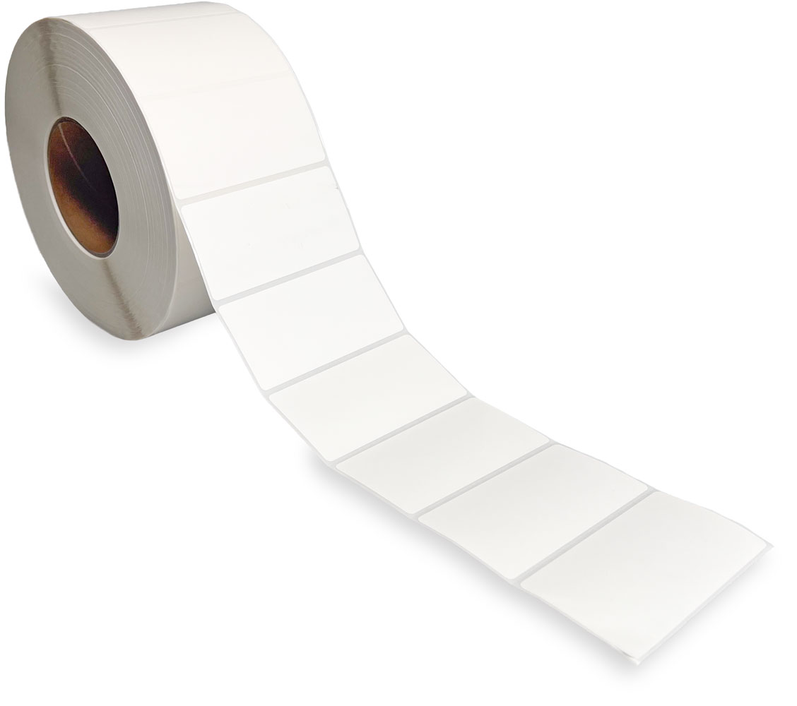 4 x 2 Top Coated Direct Thermal Labels - White