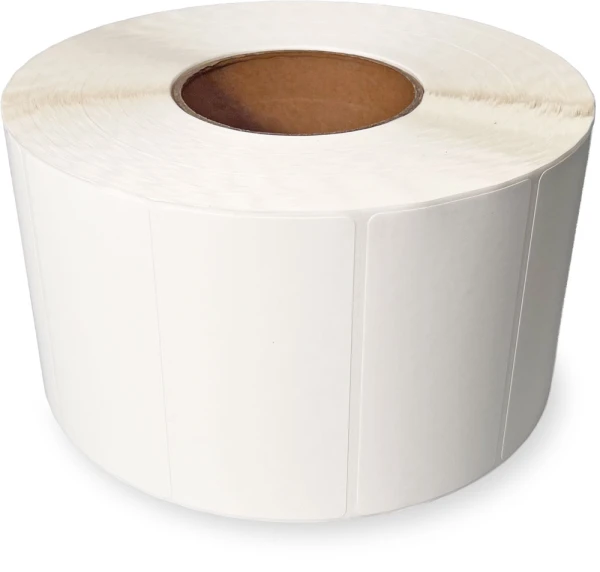 4 x 2 White Top Coated Direct Thermal Labels Roll Roll of 4 x 2 Top Coated Direct Thermal Labels - White