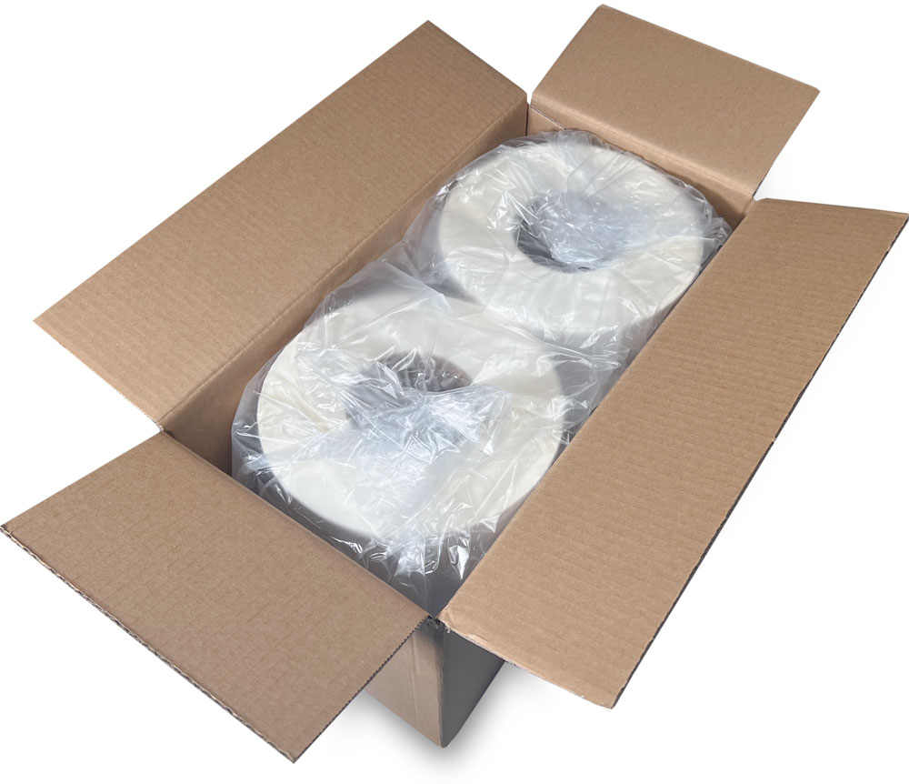 Case of 4 x 8 Top Coated Direct Thermal Labels - White